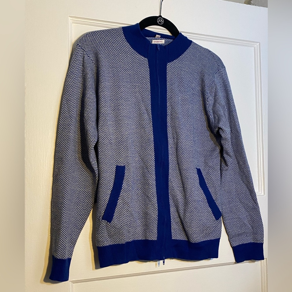 Peter Millar Merino Wool Zip Up Jacket Size Large